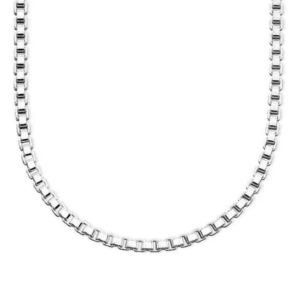 Giani Bernini Sterling Silver Chain Necklace 24” box chain - Picture 1 of 13